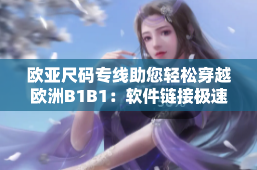 欧亚尺码专线助您轻松穿越欧洲B1B1：软件链接极速搞定