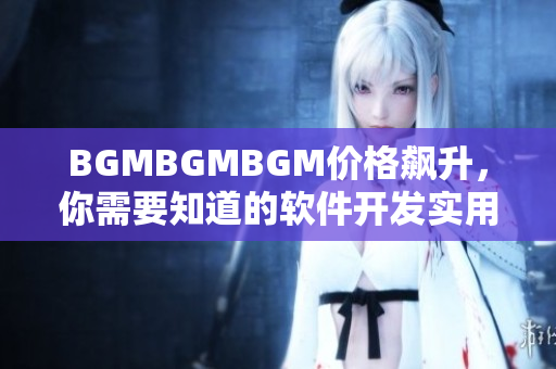 BGMBGMBGM价格飙升，你需要知道的软件开发实用工具