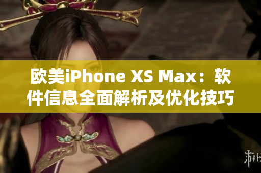 欧美iPhone XS Max：软件信息全面解析及优化技巧