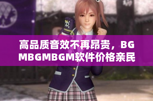 高品质音效不再昂贵，BGMBGMBGM软件价格亲民，带来完美的工作体验