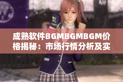 成熟软件BGMBGMBGM价格揭秘：市场行情分析及实用指南