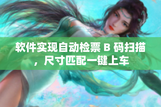 软件实现自动检票 B 码扫描，尺寸匹配一键上车