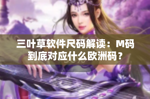 三叶草软件尺码解读：M码到底对应什么欧洲码？