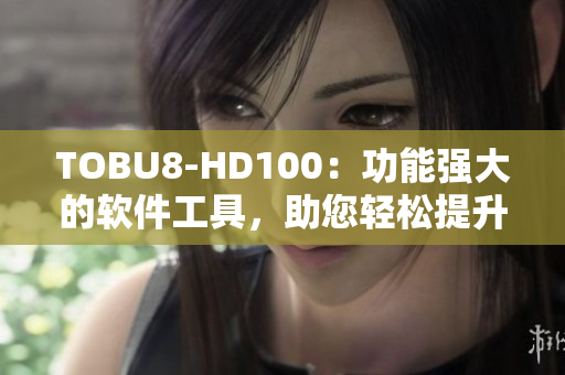 TOBU8-HD100：功能强大的软件工具，助您轻松提升工作效率