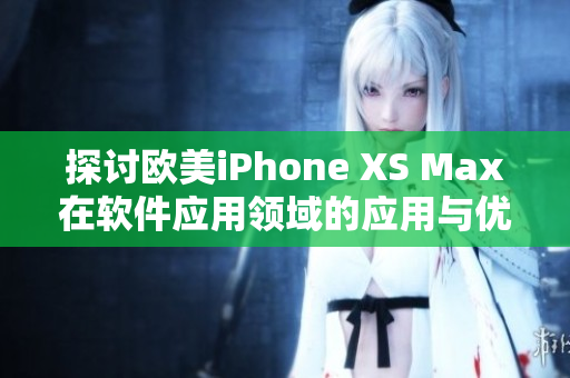 探讨欧美iPhone XS Max在软件应用领域的应用与优势