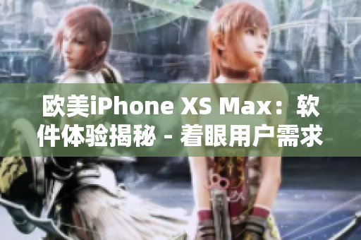 欧美iPhone XS Max：软件体验揭秘 - 着眼用户需求软件优化
