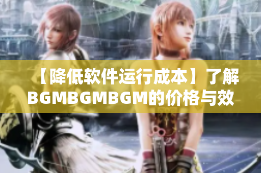 【降低软件运行成本】了解BGMBGMBGM的价格与效益