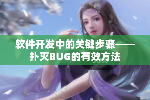 软件开发中的关键步骤——扑灭BUG的有效方法