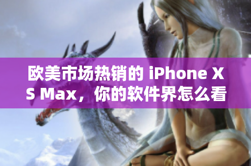 欧美市场热销的 iPhone XS Max，你的软件界怎么看？