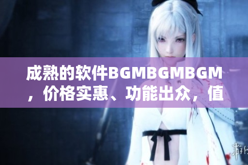 成熟的软件BGMBGMBGM，价格实惠、功能出众，值得推荐