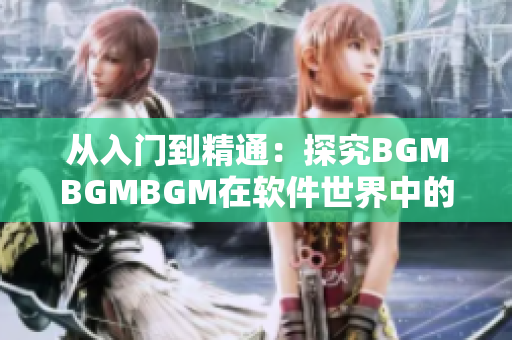 从入门到精通：探究BGMBGMBGM在软件世界中的价格波动