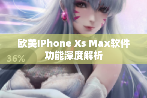 欧美IPhone Xs Max软件功能深度解析