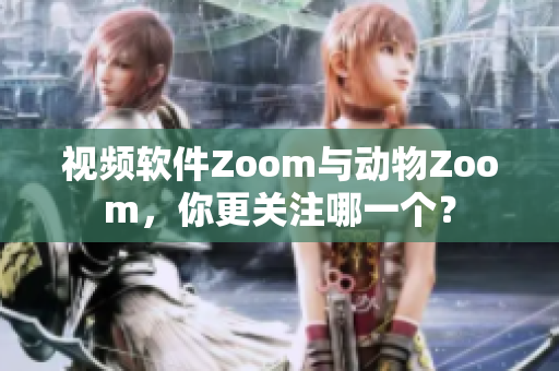 视频软件Zoom与动物Zoom，你更关注哪一个？