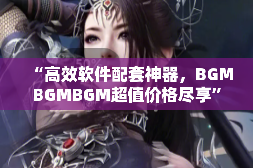 “高效软件配套神器，BGMBGMBGM超值价格尽享”