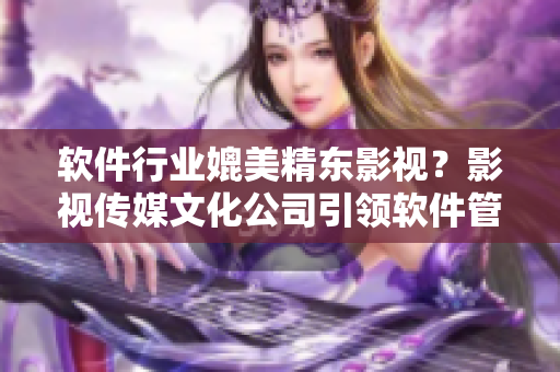 软件行业媲美精东影视？影视传媒文化公司引领软件管理新时代！