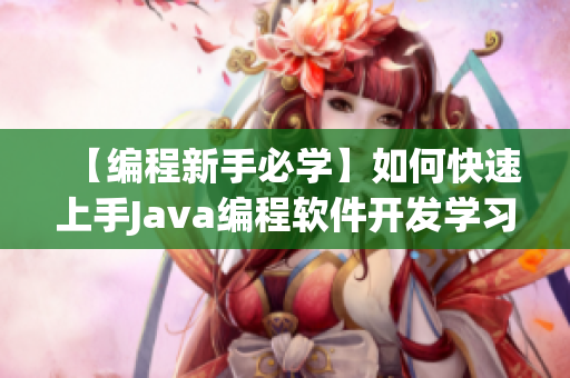 【编程新手必学】如何快速上手Java编程软件开发学习引导