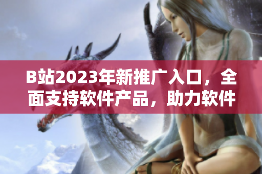 B站2023年新推广入口，全面支持软件产品，助力软件行业发展