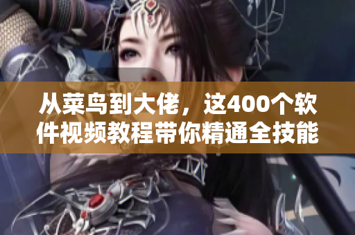 从菜鸟到大佬，这400个软件视频教程带你精通全技能！