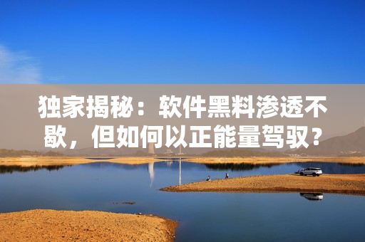 独家揭秘:软件黑料渗透不歇,但如何以正能量驾驭? 独家揭秘:软件黑料渗透不歇,但如何以正能量驾驭?