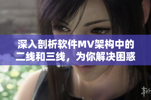 深入剖析软件MV架构中的二线和三线,为你解决困惑 深入剖析软件MV架构中的二线和三线,为你解决困惑