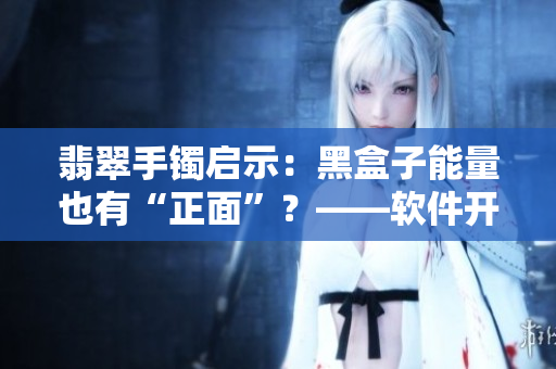 翡翠手镯启示:黑盒子能量也有“正面”?——软件开发者的思考 翡翠手镯启示:黑盒子能量也有“正面”?——软件开发者的思考